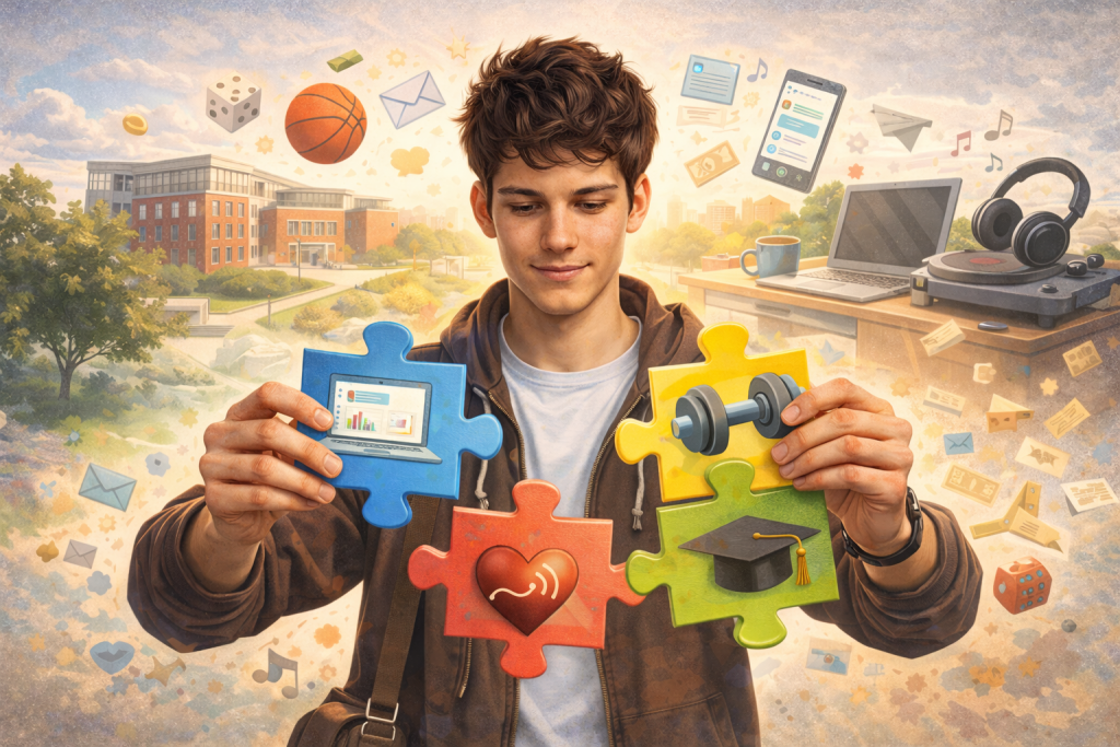 Gen Z guy putting his life together