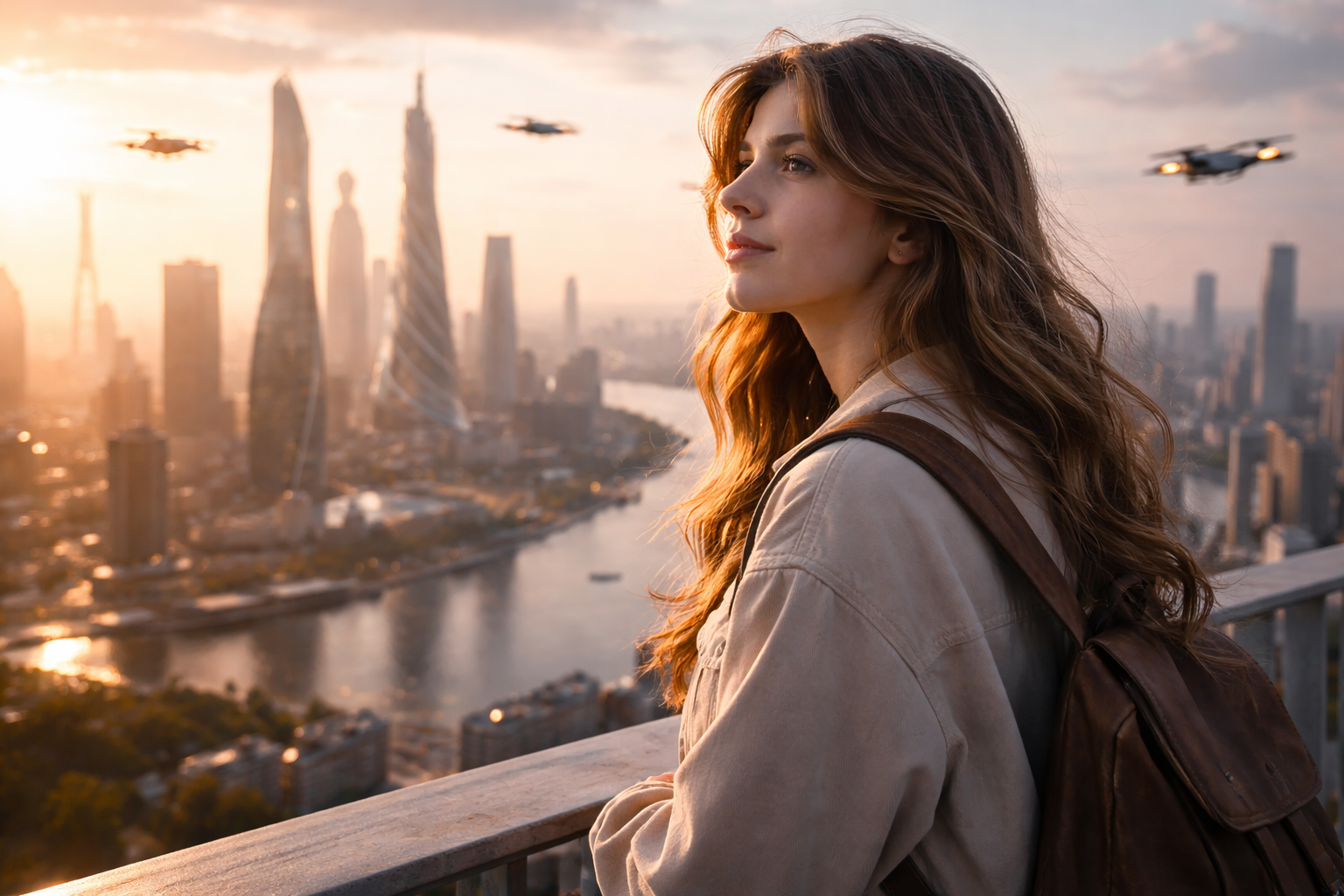 Gen Z woman envisioning her future