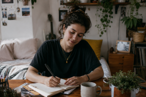 A young woman building her own life
